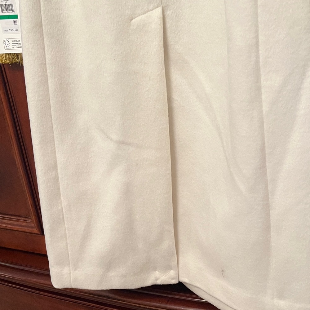 DKNY Classic Cream Wrap Trench Coat - Picture 7 of 7